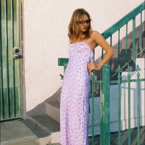 ZARA FLORAL PRINT SATIN EFFECT DRESS
LIGHT MAUVE - Picture 8 of 11